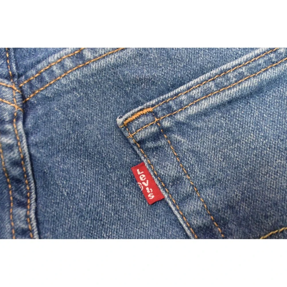 Levis 505 Regular Fit Jeans Mens 38x30 Blue Medium Wash‎ Stretch Denim Excellent